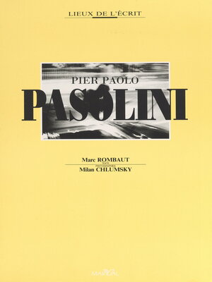 cover image of Pier Paolo Pasolini